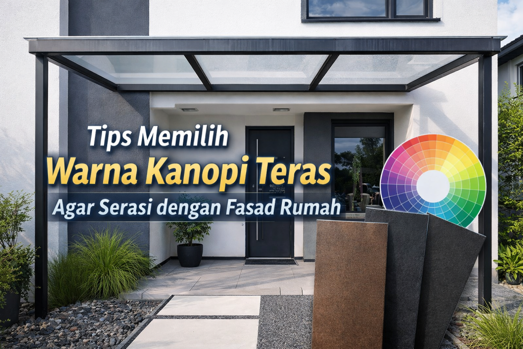 Tips Memilih Warna Kanopi Teras Agar Serasi dengan Fasad Rumah
