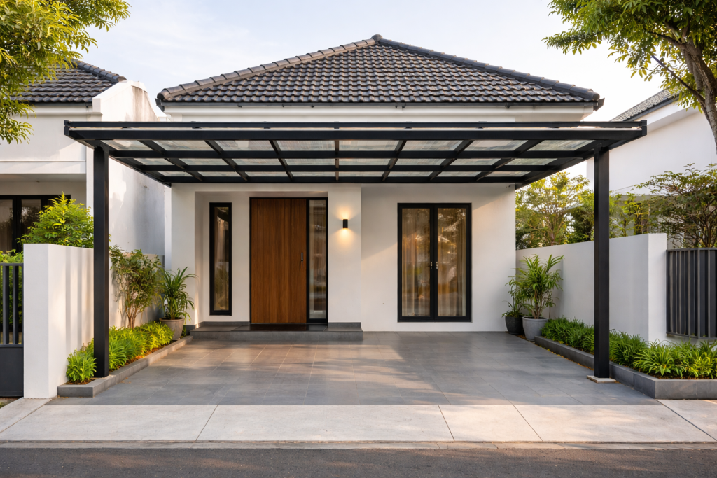 Jasa Pemasangan Kanopi Baja Ringan di Semarang – Solusi Atap Kuat, Modern, dan Tahan Lama