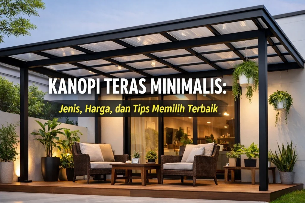 Kanopi Teras Minimalis: Jenis, Harga, dan Tips Memilih Terbaik