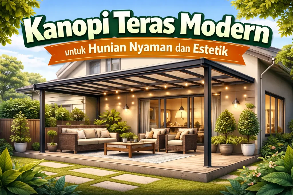 Kanopi Teras Minimalis Modern: Jenis, Harga, dan Tips Memilih Terbaik
