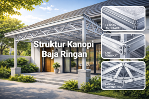 Struktur Kanopi Baja Ringan: Apa yang Membuatnya Kuat Meski Tipis?