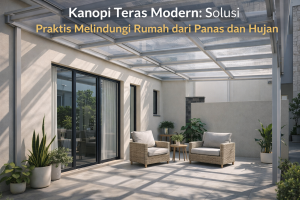 Kanopi Teras Modern: Solusi Praktis Melindungi Rumah dari Panas dan Hujan