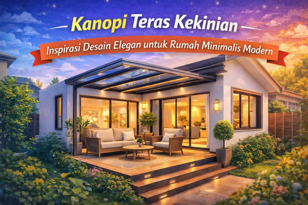 Kanopi Teras Kekinian untuk Rumah Minimalis Modern