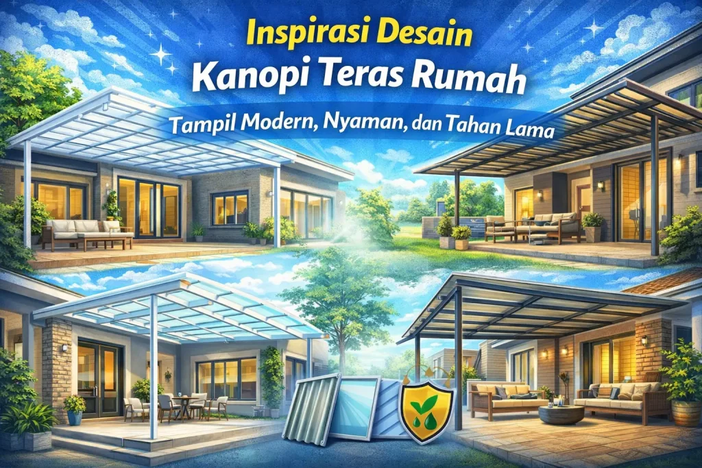 Inspirasi Kanopi Teras Rumah Minimalis Modern