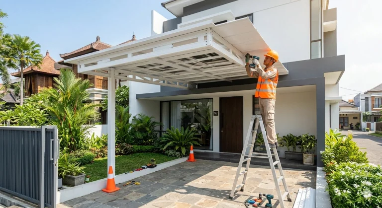 Tukang Pasang Kanopi Baja Ringan di Semarang: Solusi Teras Adem dan Awet
