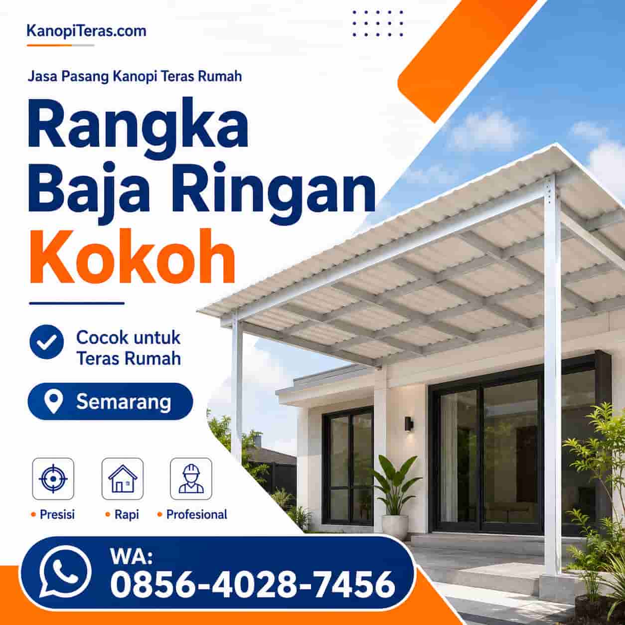 harga kanopi baja ringan di semarang